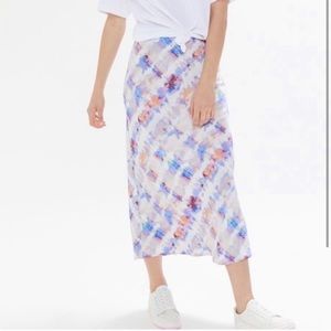 Urban Outfitters Tie dye slip skirt